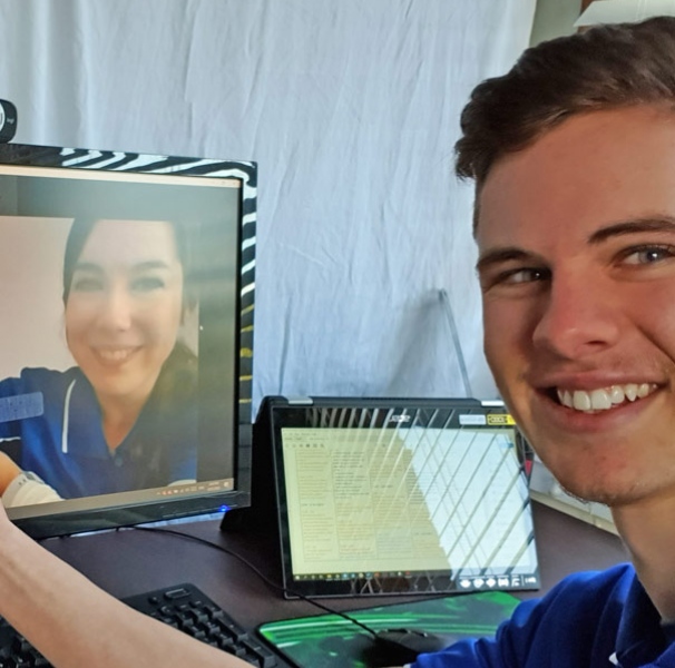Physiotherapy students continue their service learning placement via online delivery during COVID-19 restrictions. 