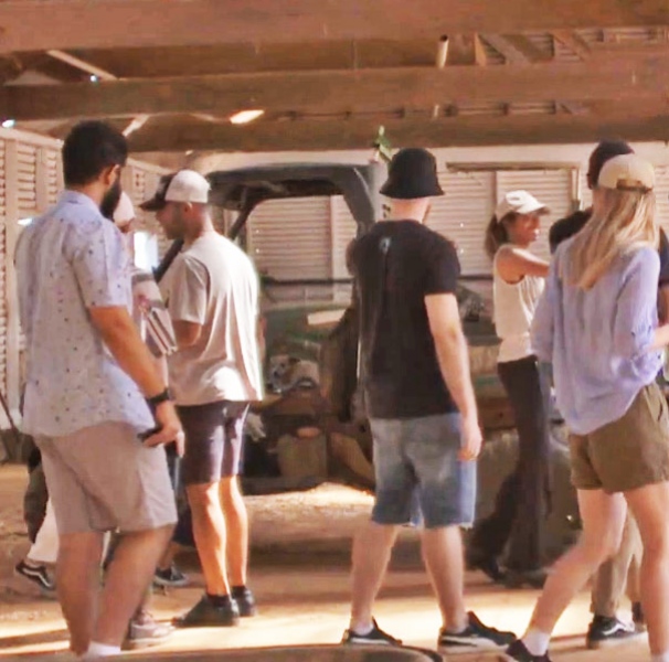 Students visiting Moora in Western Australia