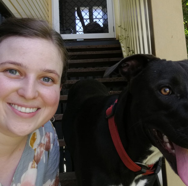 Georgina Price with dog