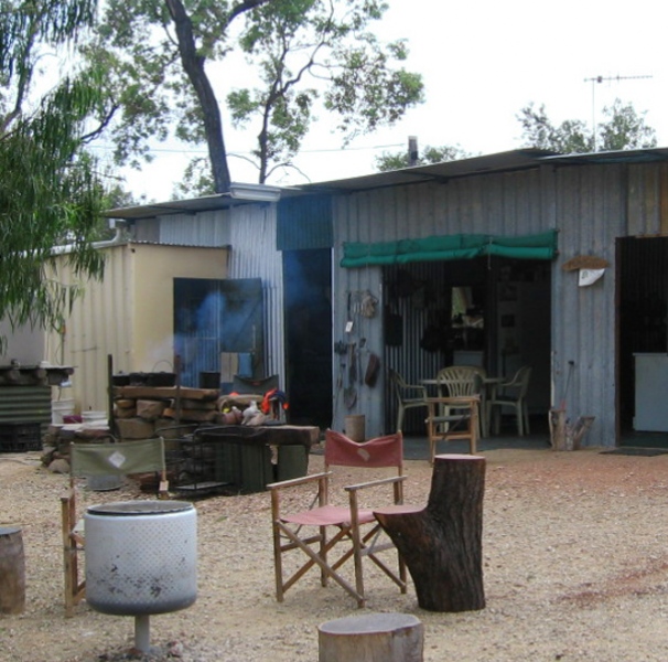 A "humpy" in the Gemfields region