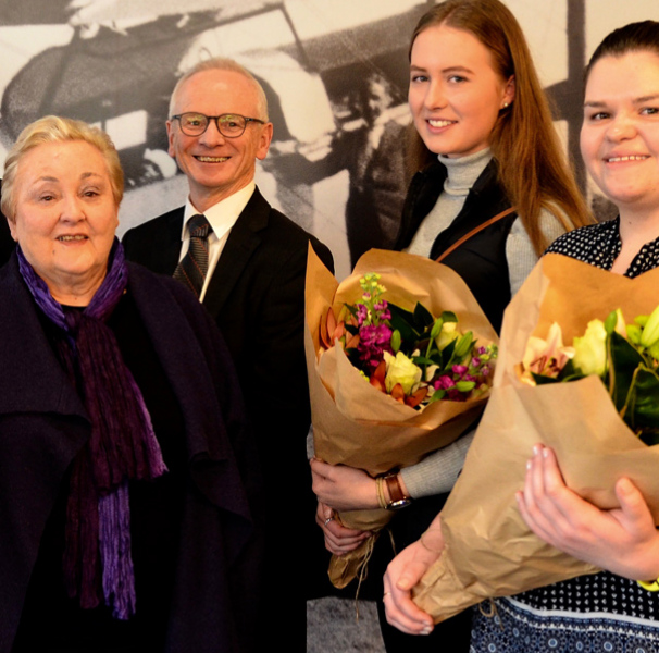 Winners of the  Give Them Wings scholarships. 