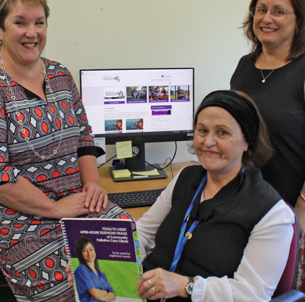 Carol Barbeler (Gippsland Region Palliative Care Consortium), Irene Murphy (Gippsland Regional Palliative Care Consultancy Service and one of the authors of the original tool) and Dr Eli Ristevski (Monash Rural Health).