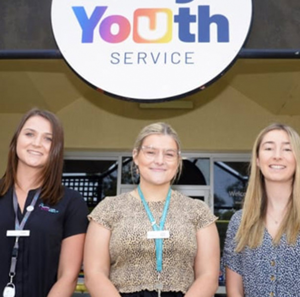 Taylah Burrows, Taylah Durden, Chloe Petts, Lara Blackburn and Ashlee Thomas are the first five social work students selected for the new Shepparton Community Share internships in 2020. Photo courtesy of Shepparton News.