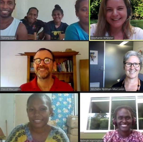 Zoom meeting with multiple participants