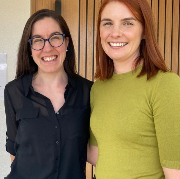 Dr Melanie Johnson (right) with partner Dr Heather Waterfall.