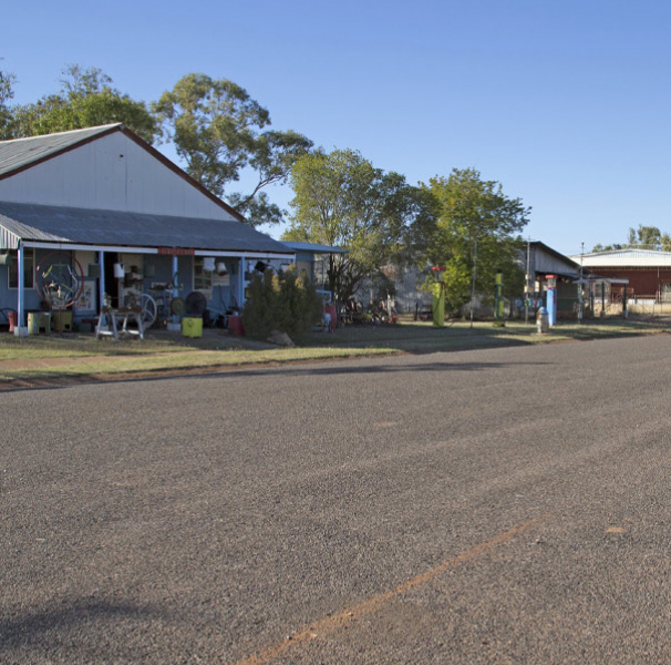 Remote country town street