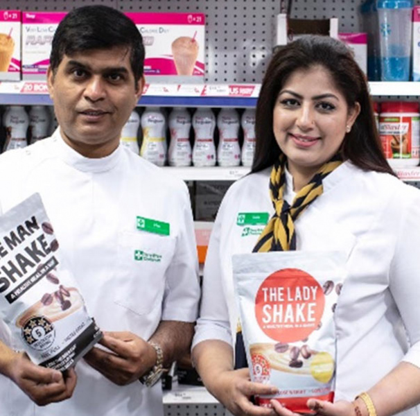 Community pharmacists, Irfan and Sobia Hashmi.