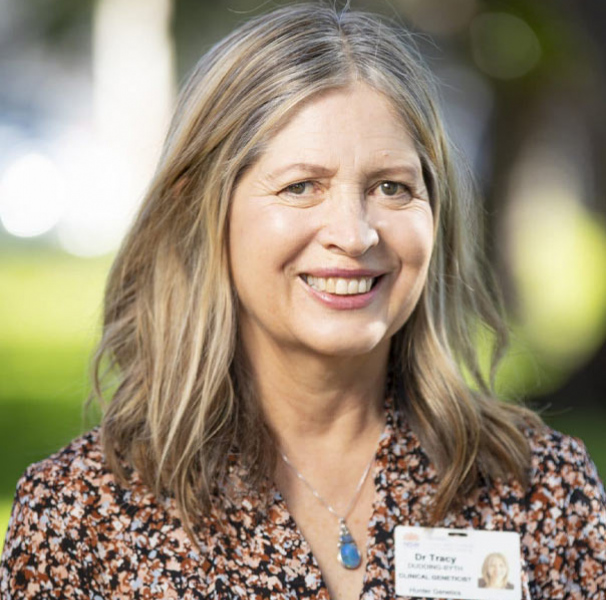 Associate Professor Tracy Dudding-Byth, BMed, FRACP, PhD; Clinical Geneticist, NSW Genetics of Learning Disability Service, Hunter New England Health; and University of Newcastle Conjoint Associate Professor and Lead of Clinical Genetics JMP curriculum renewal.