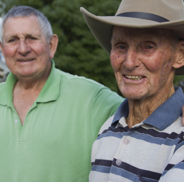Two older men