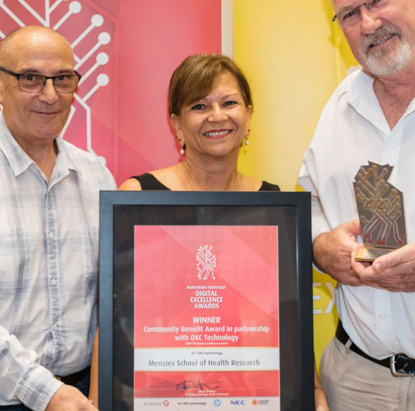 TKC team members with the 2020 NT Digital Excellence Award.