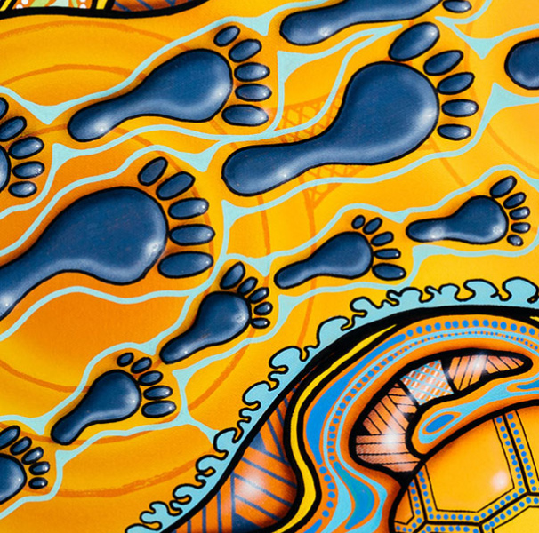 Together We Live – Land and Sea by Kevin Edmonstone, Cairns, artwork commissioned by JCU GP Training.