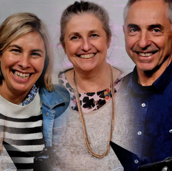 Dementia in Practice podcast hosts (left to right): Dr Stefanie Daly, Dr Marita Long & Dr Hilton Koppe.