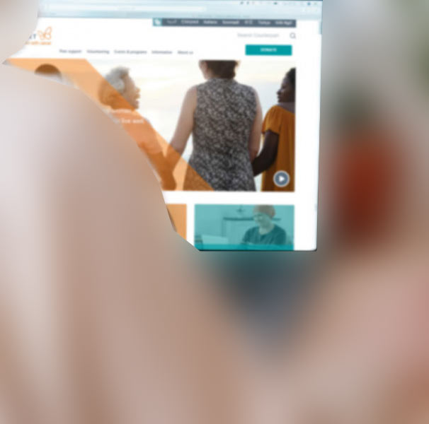 Woman using laptop
