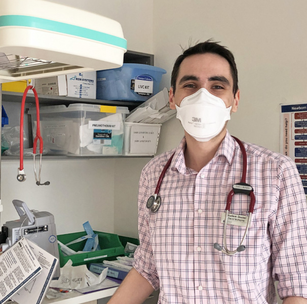 Monash medical student David McAlpine on placement at Latrobe Regional Hospital in Traralgon, Victoria.