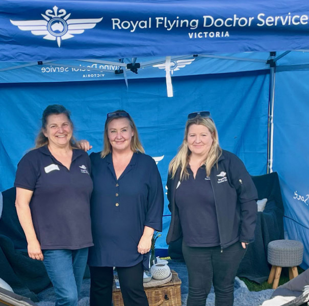 The Flying Doctor Outreach CARE team at the recent Cann to ‘Coota Emergency Services Cup: (L to R) Kate Cowden, Michelle Connell, and Tessa Vanderslik.