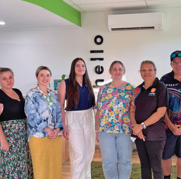 The headspace Kununurra team (L to R) Mia El Masri, Liesa Conley, Sally Cutler, Emily Crossland, Stephanie Trust and Deon Cox.
