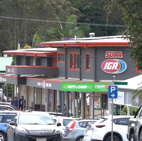 Rural street view