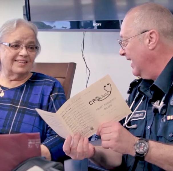Community Paramedics involved in primary health care to address the needs of rural communities.