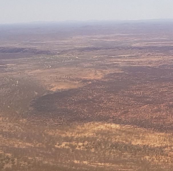 Remote landscape aerial photo