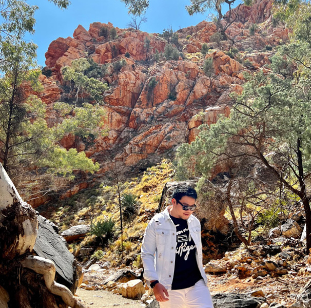 Donn Reynaldo at Stanley Chasm, Northern Territory.