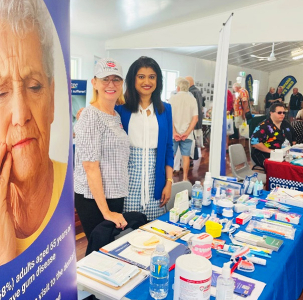 Ms Leonie Short and Dr Padma Gadiyar at the Pimpama Probus Senior’s EXPO on 18 October 2022.