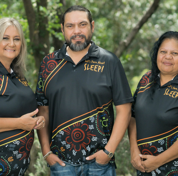 Australia's first ever Indigenous Sleep Coaches (L to R): Ms Roslyn Von Senden, Mr Jamie Dunne and Ms Karen Chong.