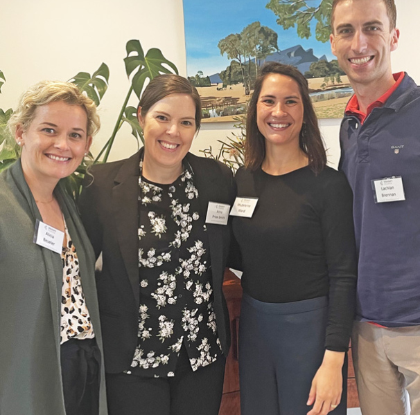 Clinicians Alicia Besler, Anna Price-Smith, Dr Madeleine Ward and Dr Lachlan Brennan, were supported by the OGB Research Foundation to present their research at the 2022 Western Alliance Symposium. 
