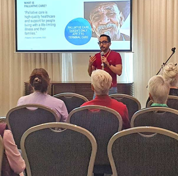 Vitor Rocha presenting to conference delegates