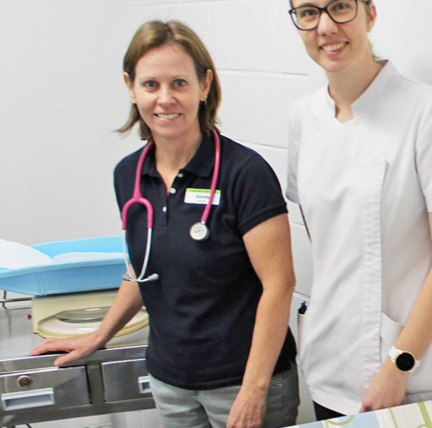 Child and Maternal Nurse, Karene and Pharmacist Manager, Katie 