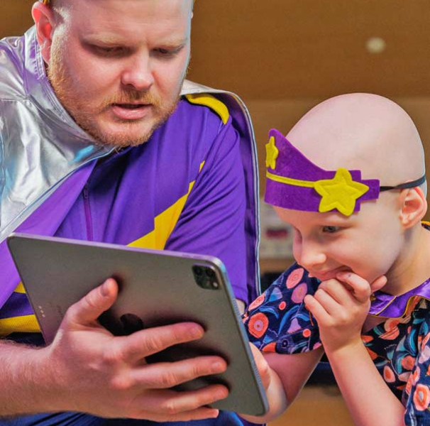 Captain Starlight with young boy
