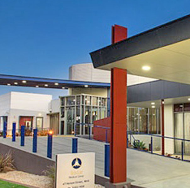 West Wimmera Health Service building at night