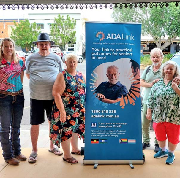 Jo Winkleman, Community Connector, at Longreach Library talking to locals and visitors about the ADA Link service