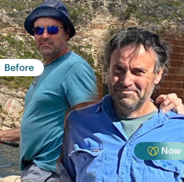 Neil Manuel from WA before and now